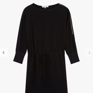 Gerard Darel dress fitted skirt zip shoulder